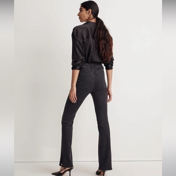 Madewell NWT Skinny Roadtripper Flare Jeans Size 29 in Bellhaven Wash: Slit-Hem - Picture 4 of 9